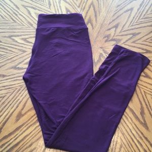 Lularoe plum leggings